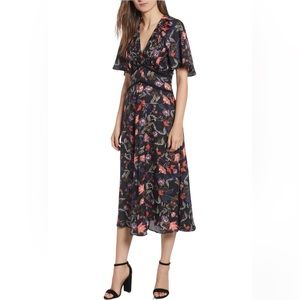 Chelsea28 Floral Midi Dress with Empire Waist